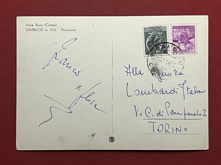 Cartolina - Valle Stura ( Cuneo ) - Sambuco - … | Immagine Gallery 2