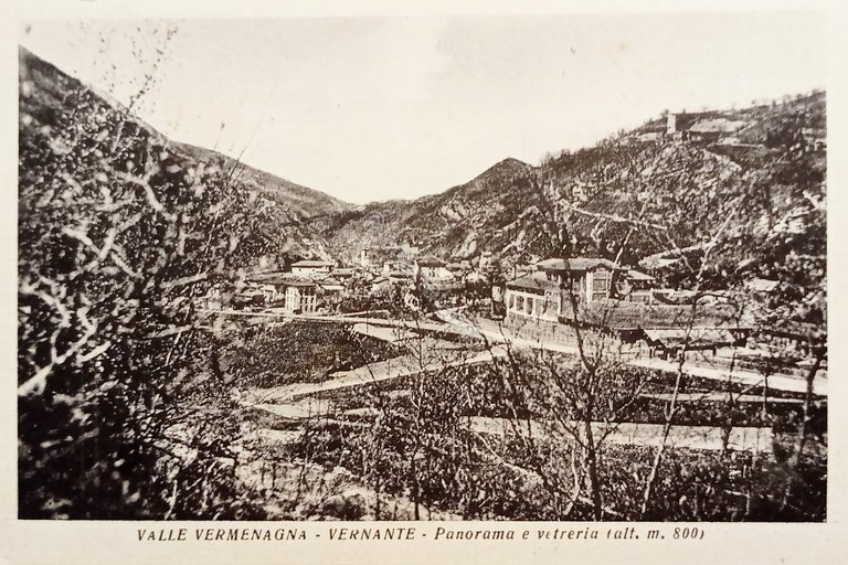 Cartolina - Valle Vermenagna - Vernante - Panorama e Vetreria …