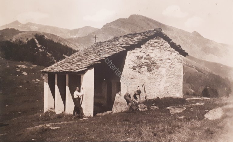 Cartolina - Valli di Lanzo - Rocca Moross - 1930 …