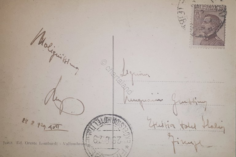 Cartolina - Vallombrosa - Arboreto di Masso del diavolo - …