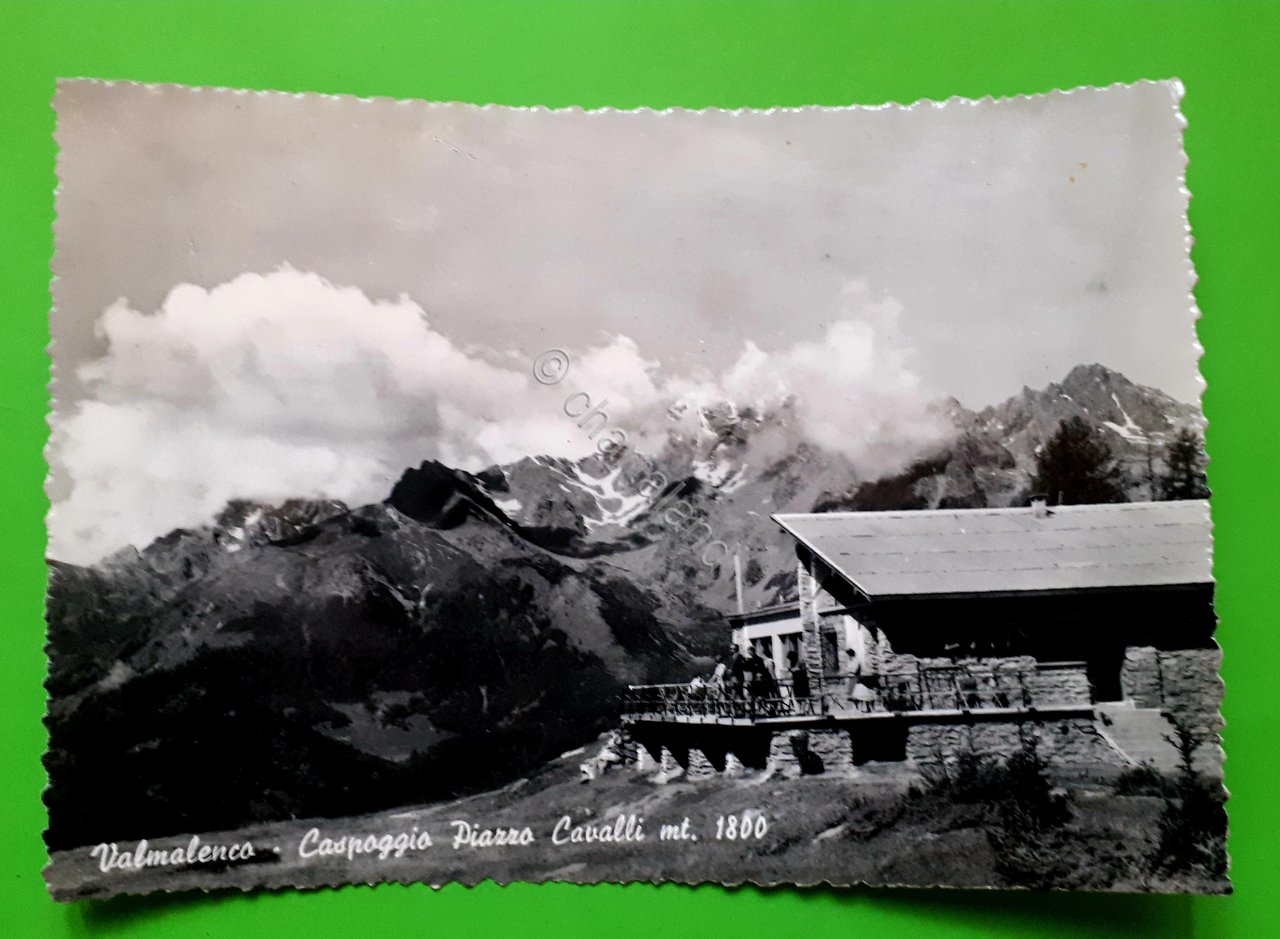 Cartolina - Valmalenco - Caspoggio - Piazza Cavalli - 1964