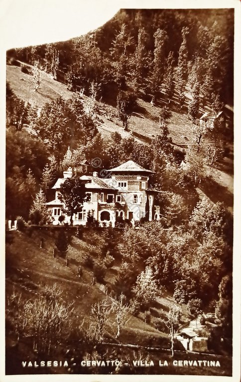 Cartolina - Valsesia - Cervatto - Villa La Cervattina - …