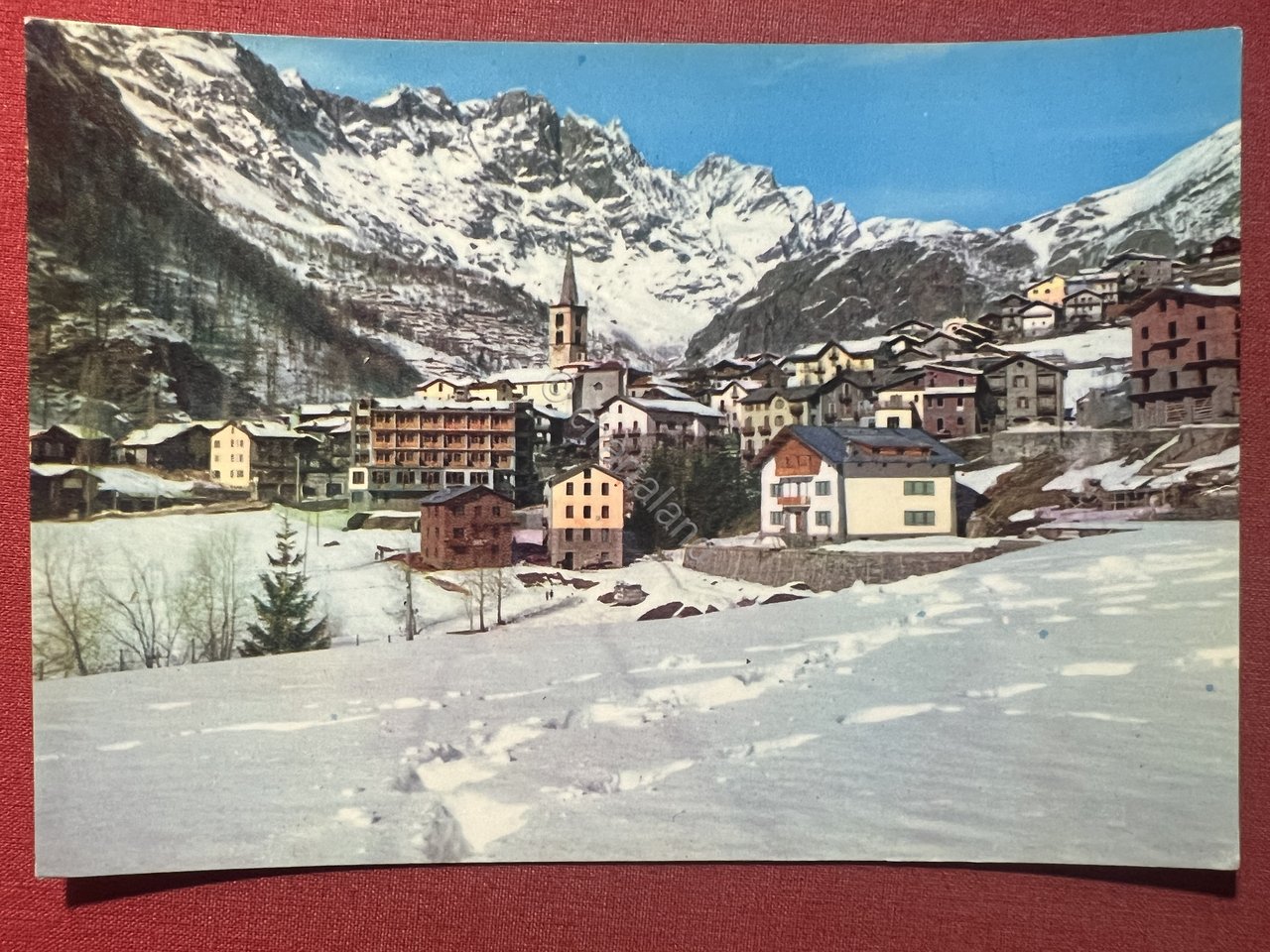 Cartolina - Valtournanche ( Valle d'Aosta ) - Panorama invernale …