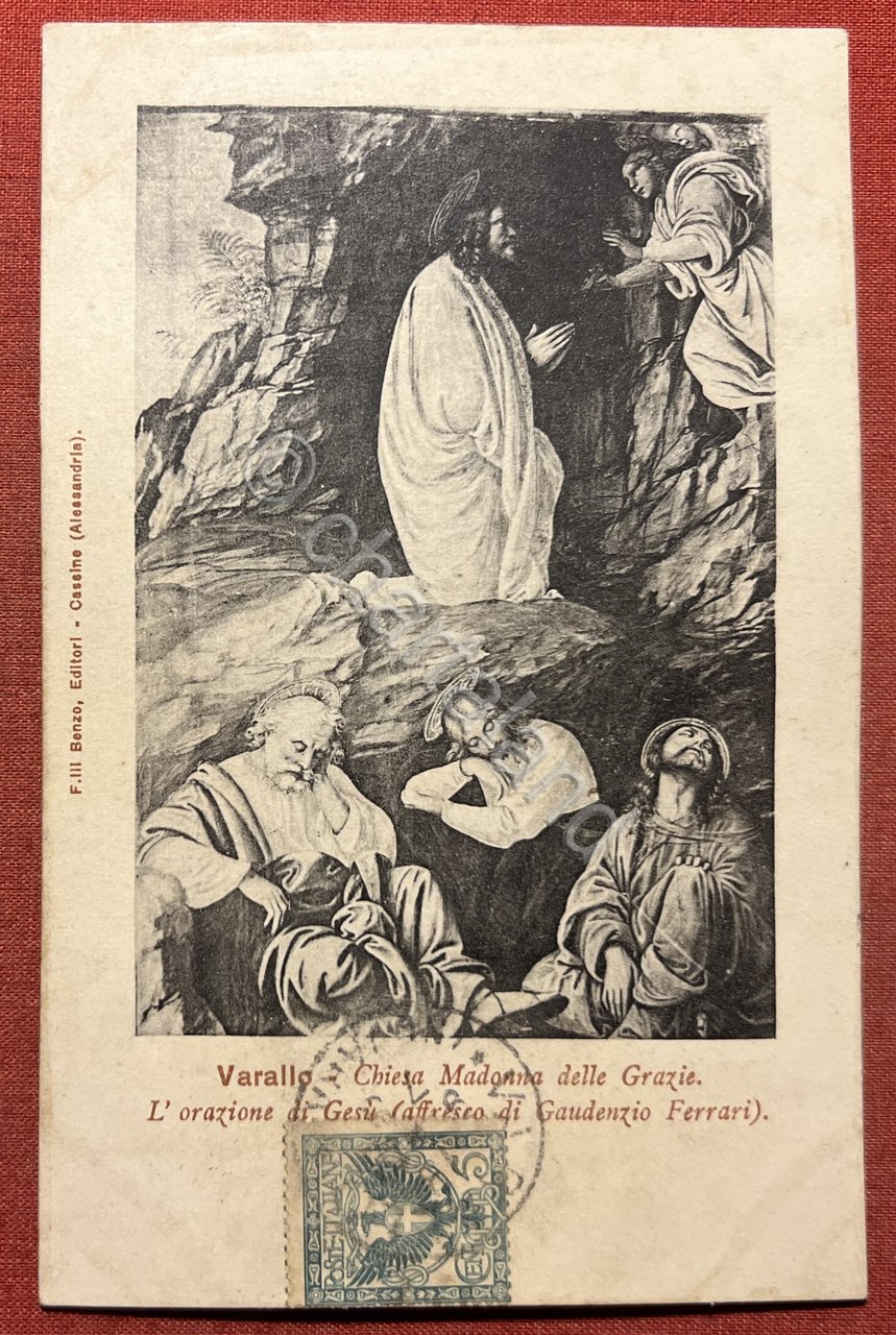Cartolina - Varallo - Chiesa Madonna delle Grazie - L'orazione …
