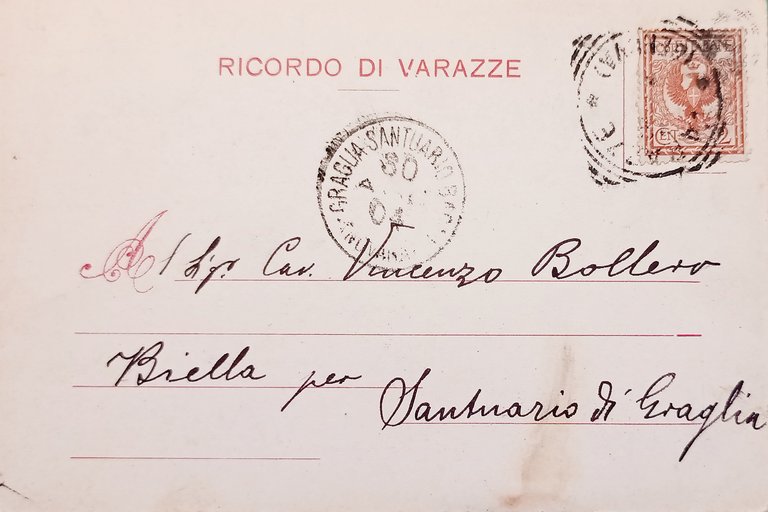 Cartolina - Varazze - Bagni Regina Margherita - 1904