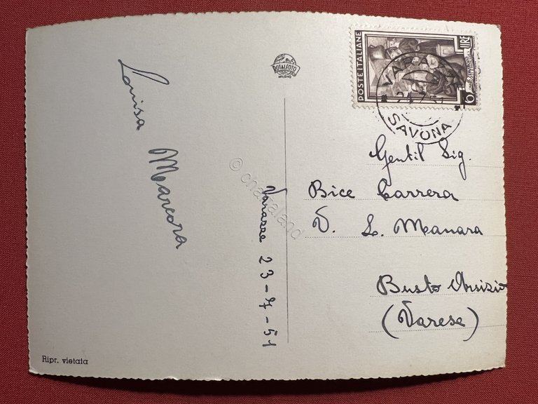 Cartolina - Varazze - La Regata di Vele ha inizio …