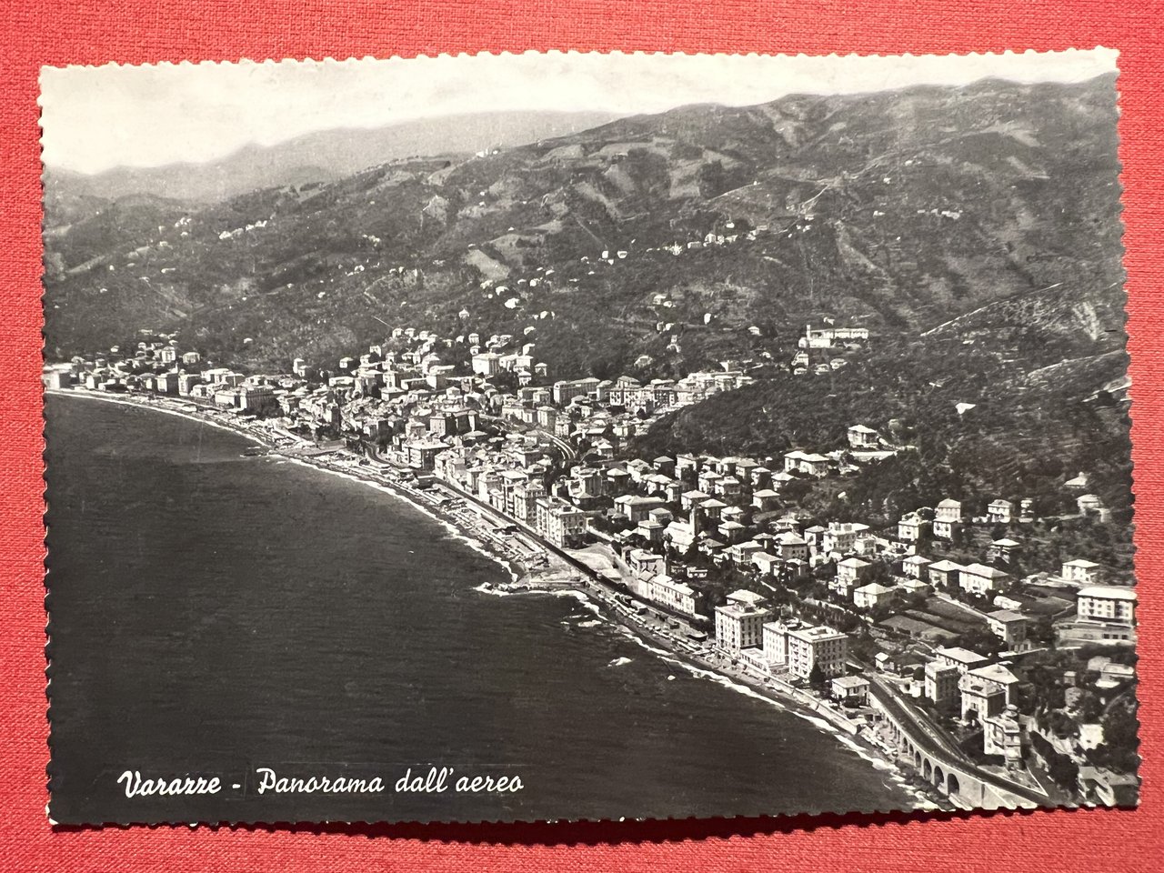 Cartolina - Varazze - Panorama dall'aereo - 1954 | Immagine principale