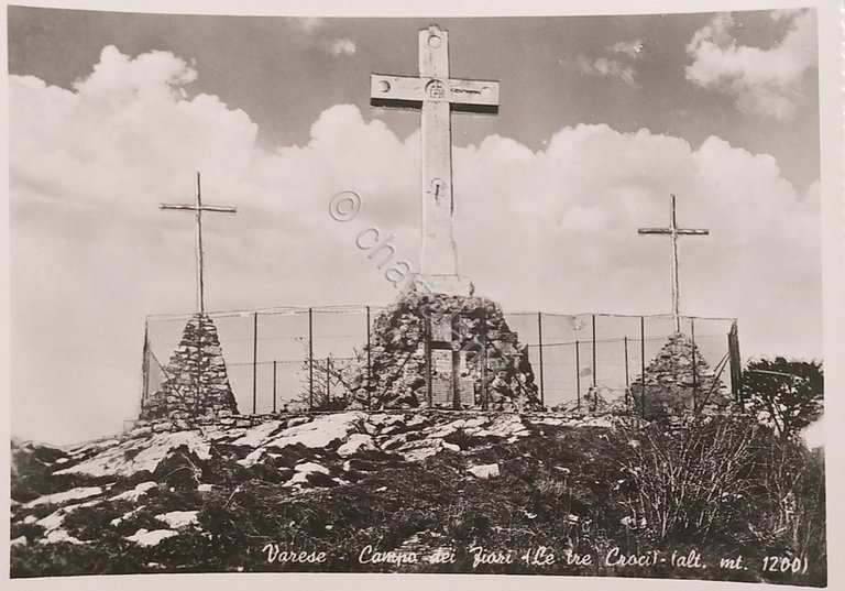 Cartolina - Varese - Campo dei Fiori - Le Tre …