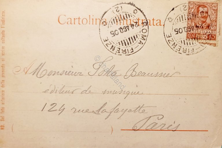Cartolina - Veduta di Vallombrosa - 1905