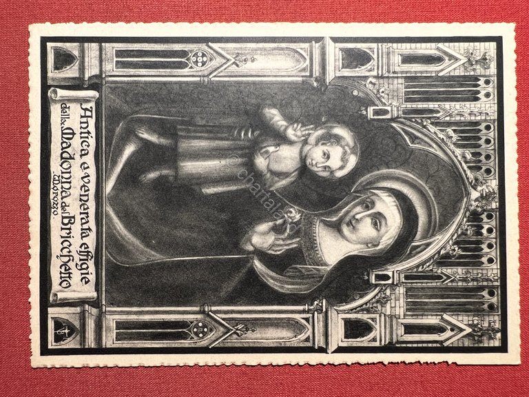 Cartolina - Venerata Effige della Madonna del Bricchetto - Morozzo …