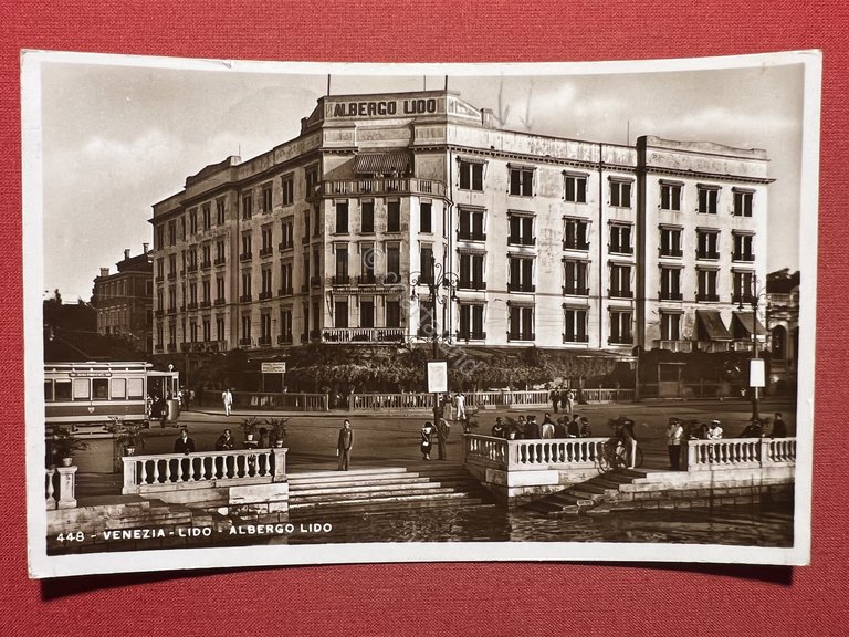 Cartolina - Venezia - Lido - Albergo Lido - 1935