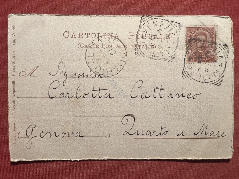 Cartolina - Venezia - Piazza S. Marco 1901