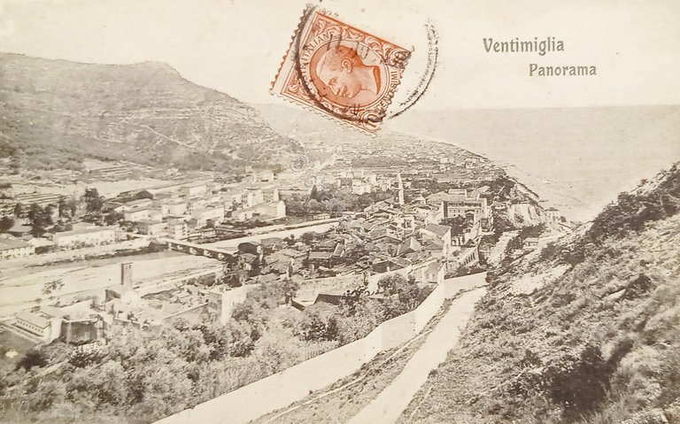 Cartolina - Ventimiglia - Panorama - 1911