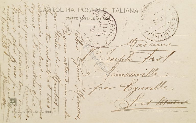 Cartolina - Ventimiglia - Panorama - 1911