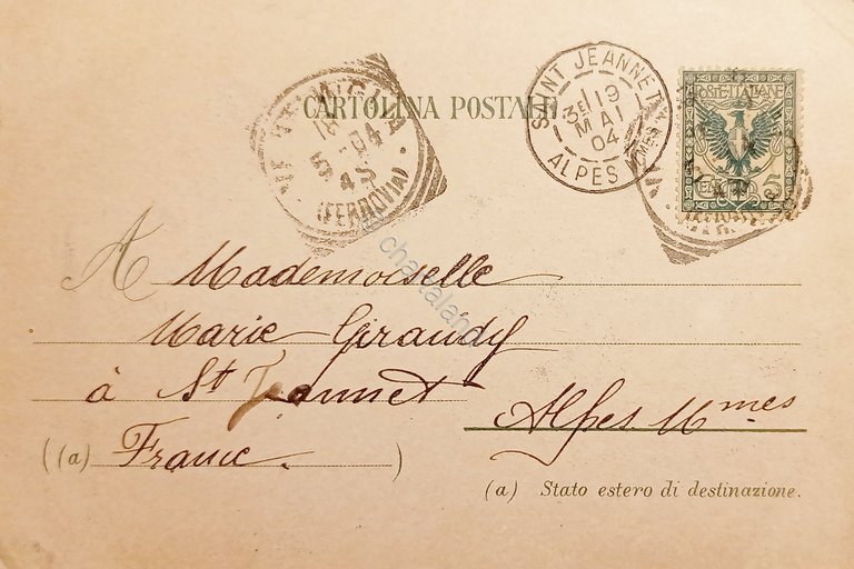 Cartolina - Ventimiglia - Passerella sul Roja veduta del Capo …