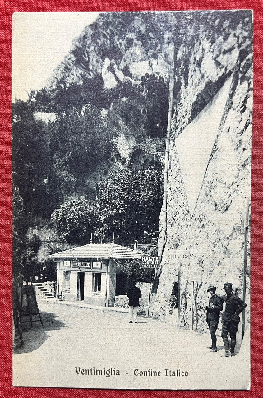 Cartolina - Ventimiglia ( Imperia ) - Confine Italico - …