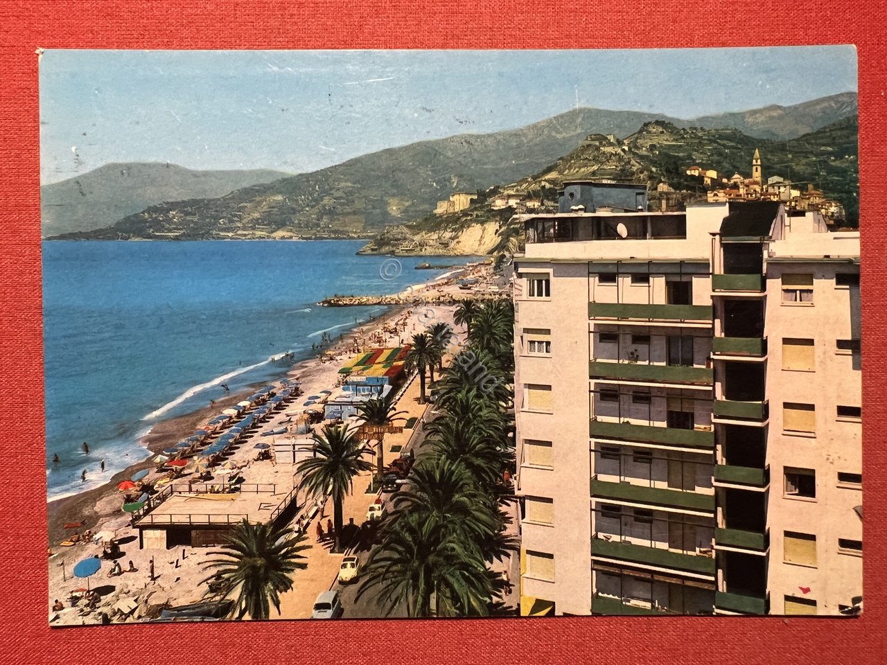 Cartolina - Ventimiglia ( Imperia ) - Lungomare e Spiaggia …