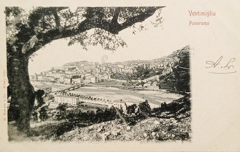 Cartolina - Ventimiglia ( Imperia ) - Panorama - 1902