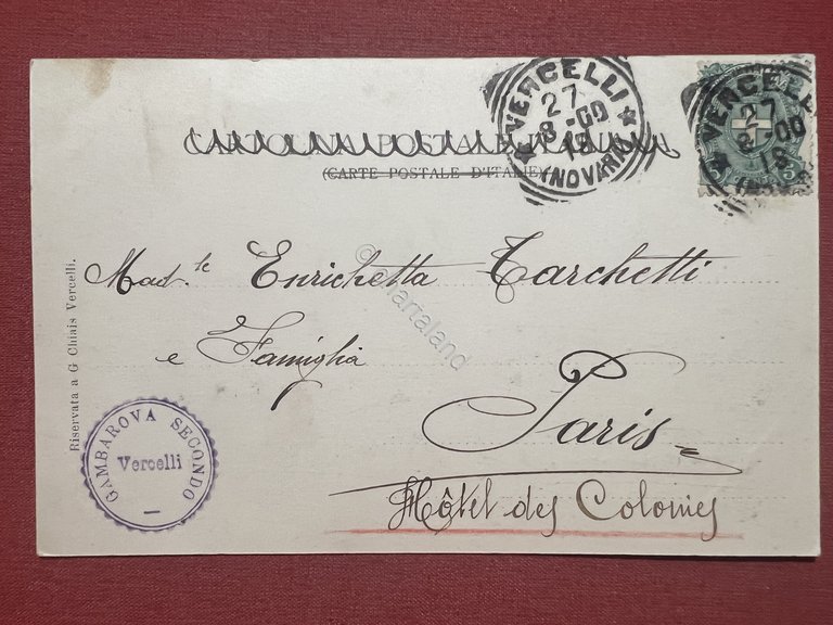 Cartolina - Vercelli - Veduta Generale - 1900 | Immagine Gallery 2