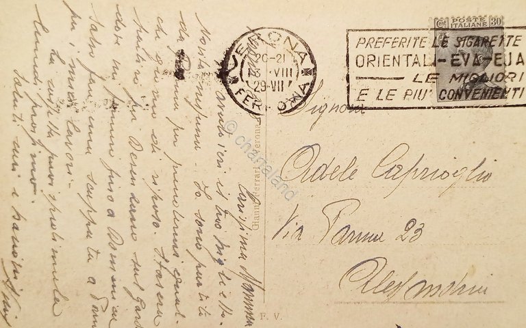 Cartolina - Verona - Arche Scaligere - Esterno - 1929