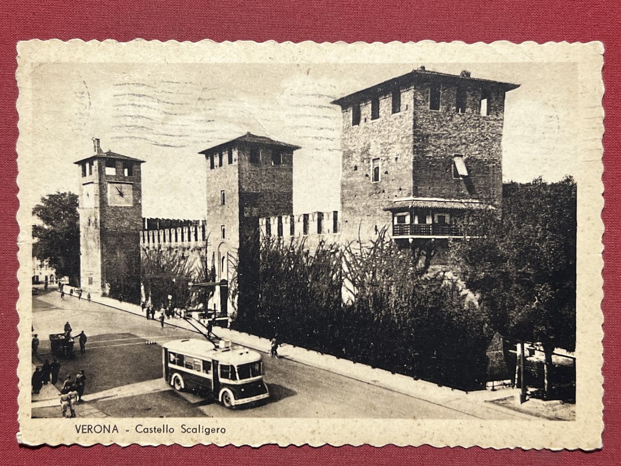 Cartolina - Verona - Castello Scaligero - 1952