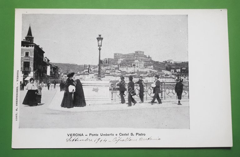 Cartolina - Verona - Ponte Umberto e Castel S. Pietro … | Immagine Gallery 2