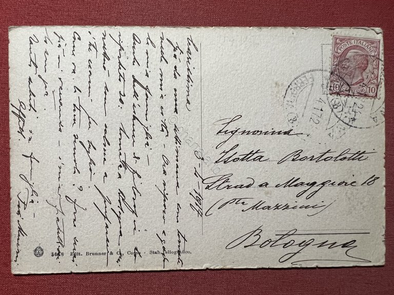 Cartolina - Verona - Rigaste S. Zeno - 1917