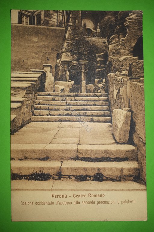 Cartolina - Verona - Teatro Romano - 1909