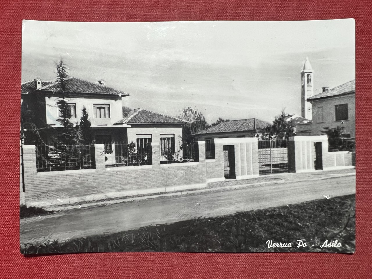 Cartolina - Verrua Po ( Pavia ) - Asilo 1958