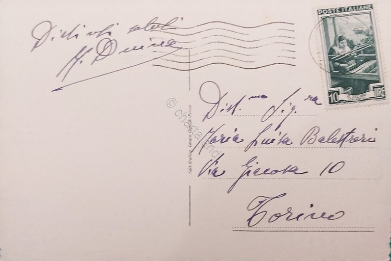 Cartolina - Viareggio - Darsena - 1953