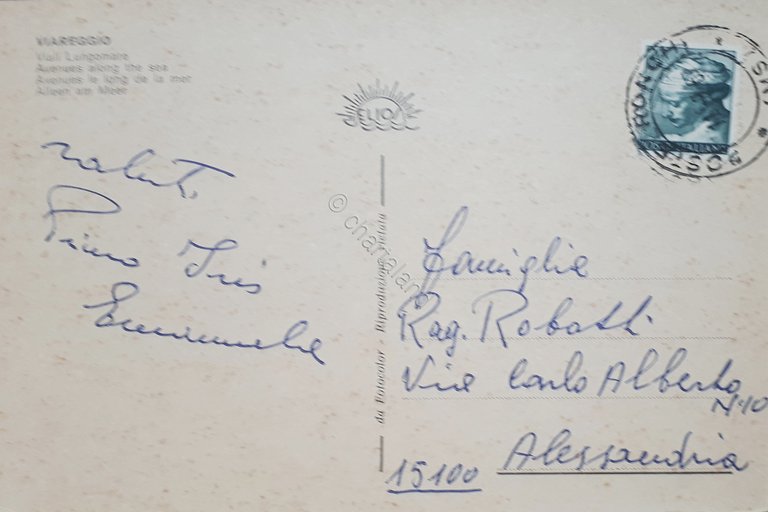 Cartolina - Viareggio - Viali Lungomare - 1967