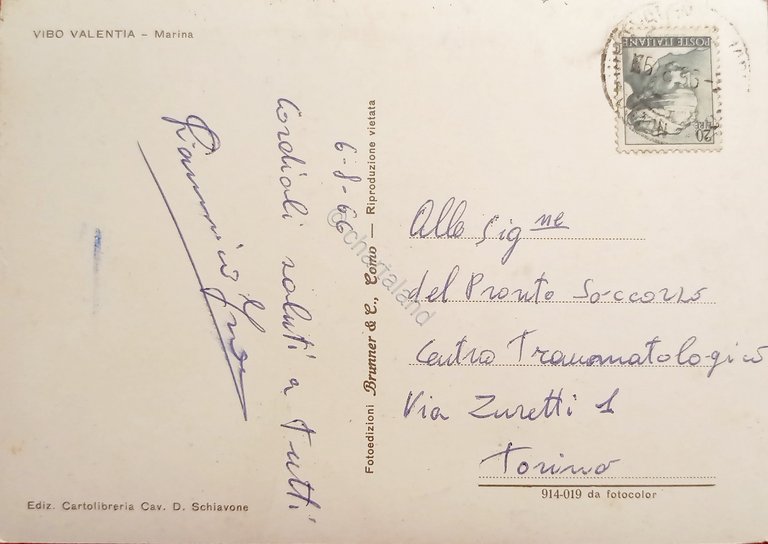 Cartolina - Vibo Valentia - Marina - 1966 | Immagine Gallery 4