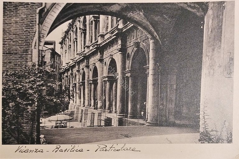 Cartolina - Vicenza - Basilica - Particolare - 1938