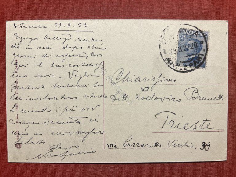 Cartolina - Vicenza - Loggia del Capitanio ora del Municipio …