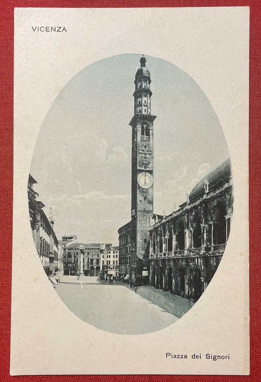 Cartolina - Vicenza - Piazza dei Signori - 1920 ca.