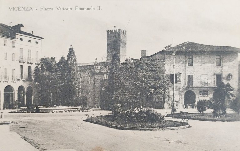 Cartolina - Vicenza - Piazza Vittorio Emanuele II - 1900 …