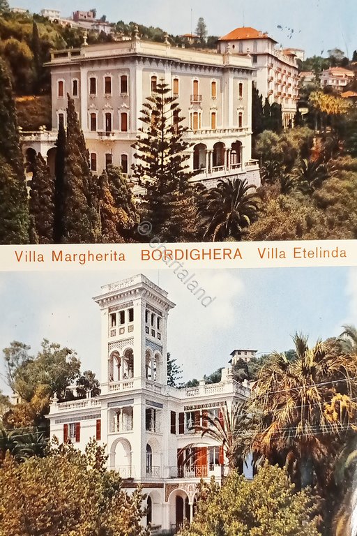 Cartolina - Villa Margherita - Bordighera - Villa Etelinda - …