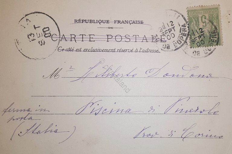 Cartolina - Village Russe - Exposition Universelle Paris 1900