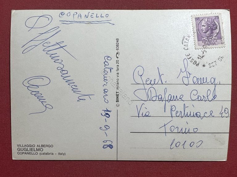 Cartolina - Villaggio Albergo Guglielmo - Copanello ( Catanzaro ) … | Immagine Gallery 4