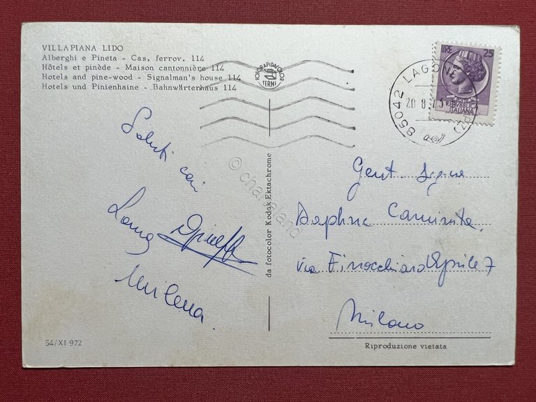 Cartolina - Villapiana Lido ( Cosenza ) - Alberghi e … | Immagine Gallery 4