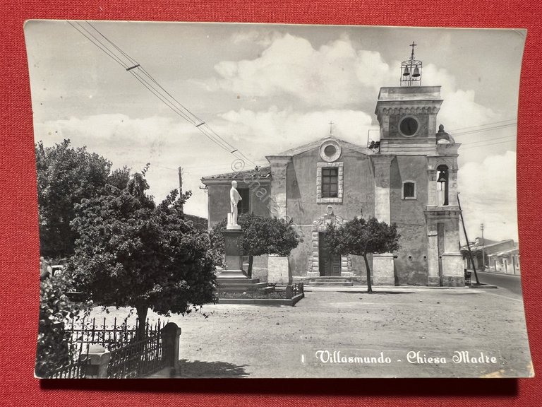 Cartolina - Villasmundo ( Siracusa ) - Chiesa Madre - …