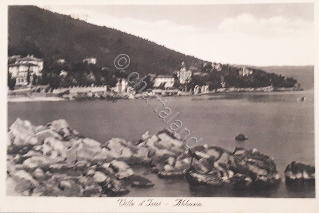 Cartolina - Ville di Icici - Abbazia - 1920