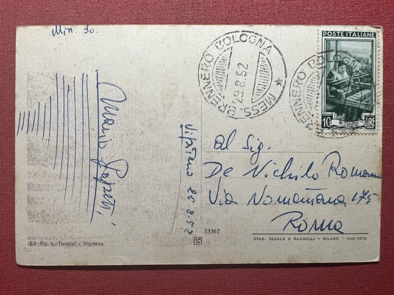 Cartolina - Vipiteno con Veduta della Valle di Vizze - …