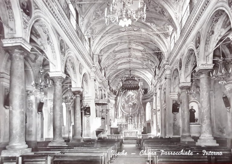 Cartolina - Vische ( Torino ) - Chiesa Parrocchiale - …