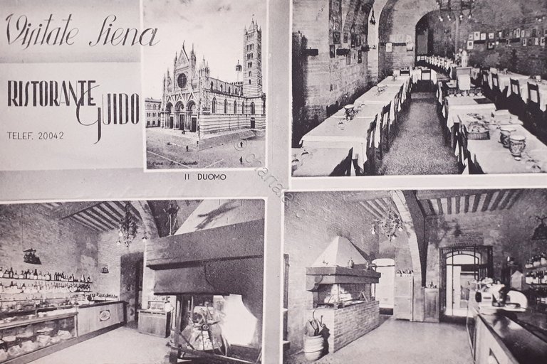 Cartolina - Visitate Siena - Ristorante Guido - 1950 ca.