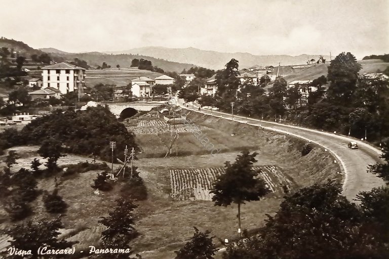 Cartolina - Vispa ( Carcare ) - Panorama - 1954