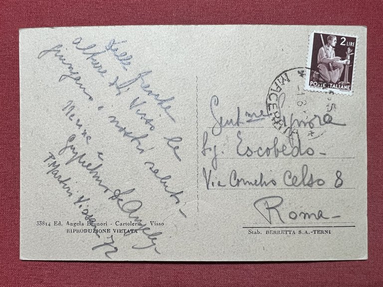 Cartolina - Visso ( Macerata ) - La Valnerina - …