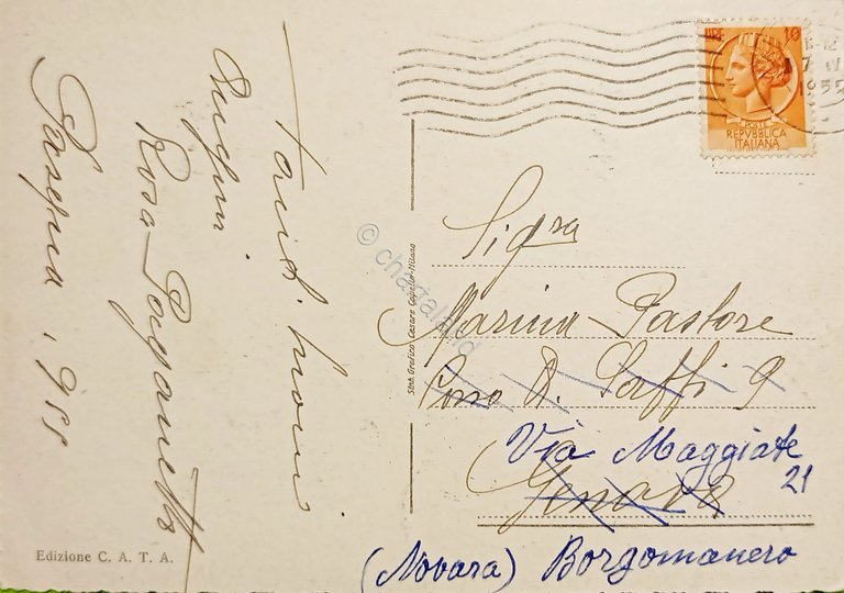 Cartolina - Viterbo - Piazza del Plebiscito e Torre del …