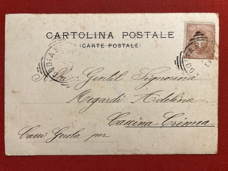 Cartolina - Voghera - Duomo - 1901