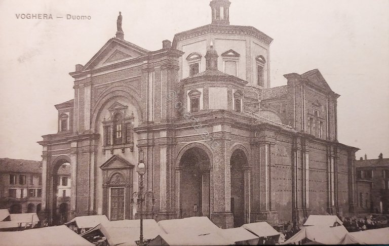 Cartolina - Voghera - Duomo - 1913